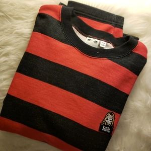 X-Girl Cotton Red & Black Striped Sweatshirt
Sz S